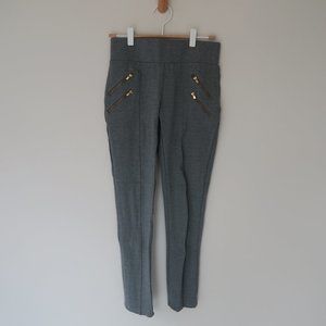 🆕 Ci Sono Fashion Gray Legging zippers Pants, NEW